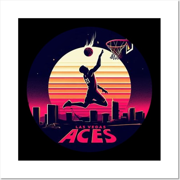 Las Vegas Aces basketball Wall Art by  El-Aal